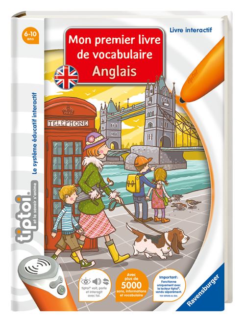 Livre interactif Ravensburger Tiptoi® Mon premier livre de vocabulaire anglais État correct - Ravensburger reconditionné disponible sur Fnac