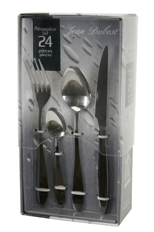 PRADEL MENAGERE 24 PIECES FORTUNA INOX E