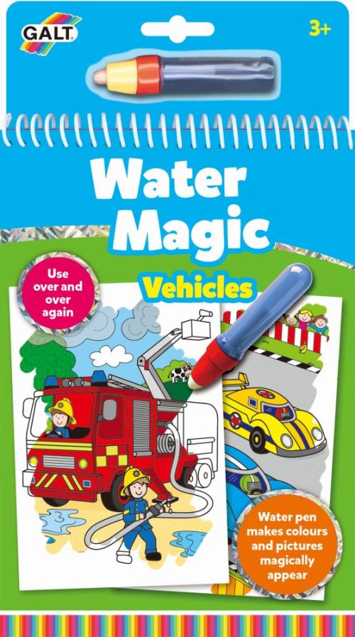 GALT Carnets de dessins Stylo magique - Water Magic V&eacute;hicules