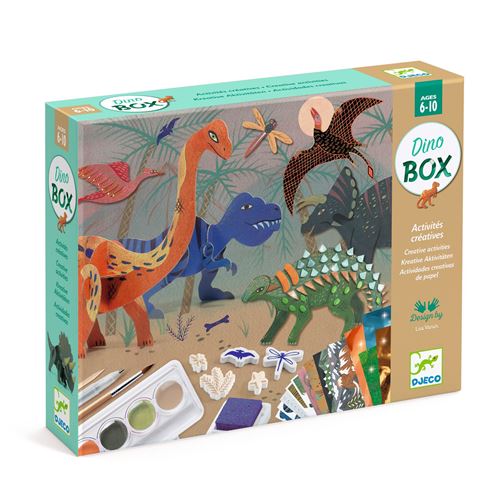 Djeco - Coffret d'activités créatives Dinosaures - Bois - Image 3