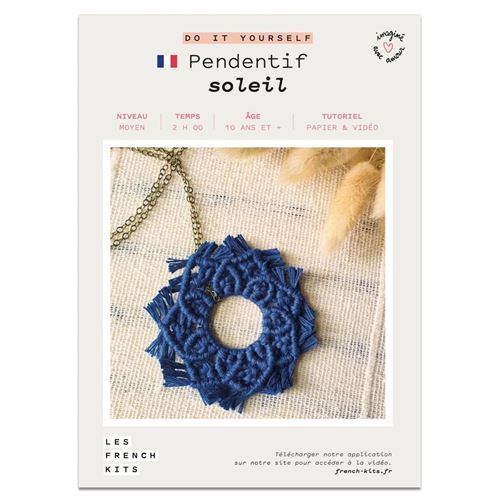 Kit créatif French kits Macramé Pendentif Soleil