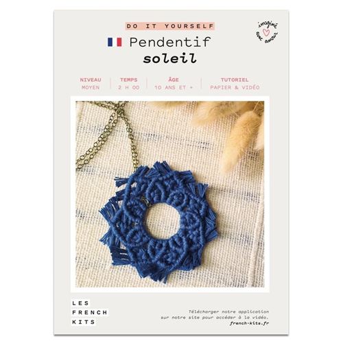 Kit créatif French kits Macramé Pendentif Soleil
