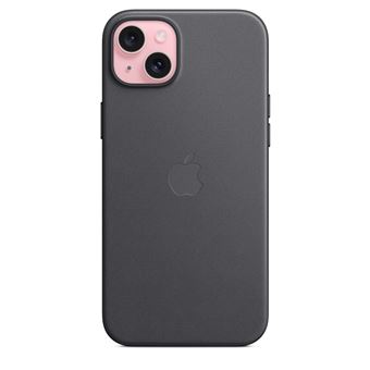 Coque en tissage fin avec MagSafe pour iPhone 15 Plus Noir