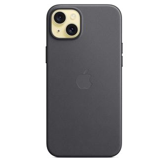 Coque en tissage fin avec MagSafe pour iPhone 15 Plus Noir