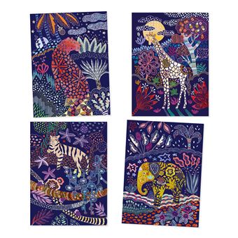 Jeu créatif Djeco Cartes à gratter Nature luxuriante