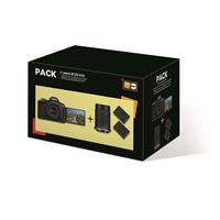 Pack Fnac Appareil photo hybride Canon EOS R50 Noir + RF-S 18-45mm f/4.5-6.3 IS STM + RF-S 55-210mm f/5-7.1 IS STM + 2ème batterie + chargeur