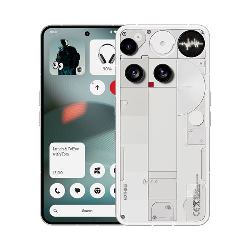 Smartphone Nothing Phone 3 6,67 5G Nano SIM 256 Go Blanc