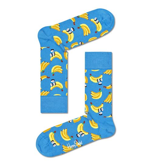 Chaussettes hautes et mi-bas Happy Socks Banana Sushi Taille 41-46