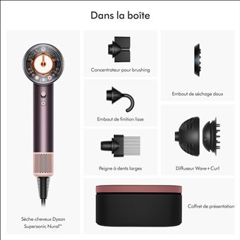 Sèche-cheveux Dyson Supersonic Nural Edition FDM 1600 W Jaspe fleur de prunier