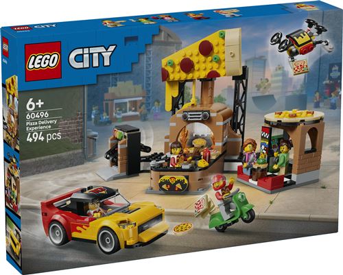 LEGO® City 60496 La pizzeria et ses véhicules de livraison