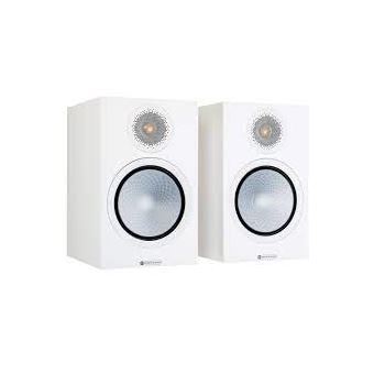 Enceinte bibliothèque Monitor Audio Silver 100 7G Blanc satiné Vendue par paire