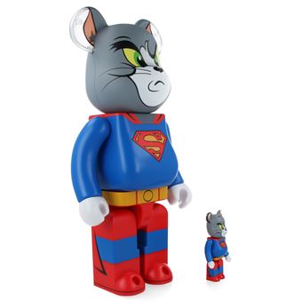 Bearbrick 100% + 400% Tom & Jerry as Superman