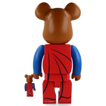 Bearbrick 100% + 400% Tom & Jerry as Superman