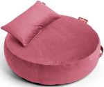 Pouf d'intérieur et coussin en velours Fatboy Pupillow Deep Blush