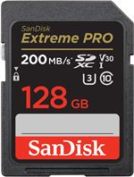 SanDisk Extreme Pro - Carte mémoire flash - 128 Go - Video Class V30 / UHS-I U3 / Class10 - SDXC UHS-I