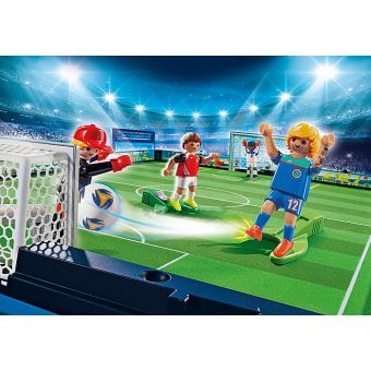 Playmobil Sports et Action 70244 Grand terrain de football transportable