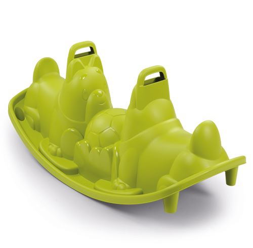 Jeu de plein air Smoby Bascule chiens Vert Balancoire et portique multi activites Achat prix fnac