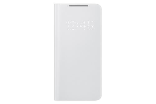Samsung Gris Coque Smart Led View Pour Galaxy S21 Clair