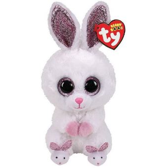 Peluche Ty Beanie Boo Slippers le lapin 15 cm