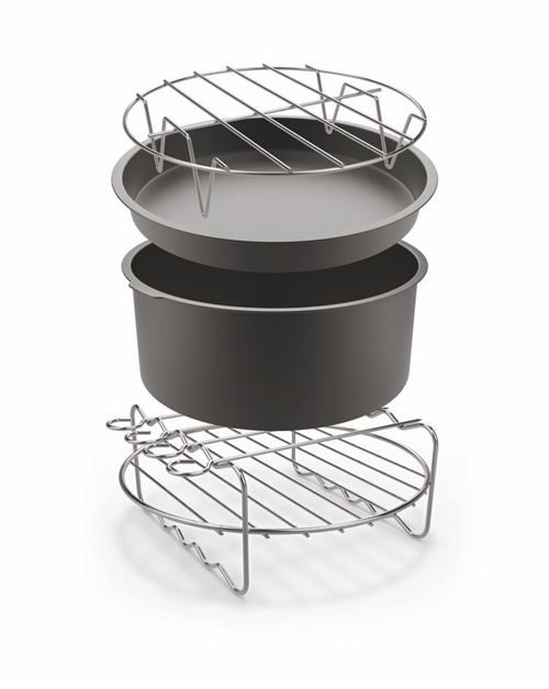 Kit d’accessoires friteuse Tefal Easy Fry XXL Noir et Métal