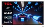 TV TCL QLED 98C735 98" 4K Ultra HD Google TV Game Master Pro Noir