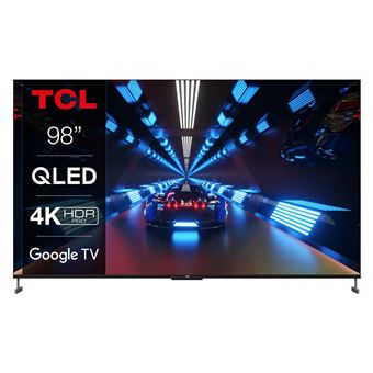 TV TCL QLED 98C735 98" 4K Ultra HD Google TV Game Master Pro Noir