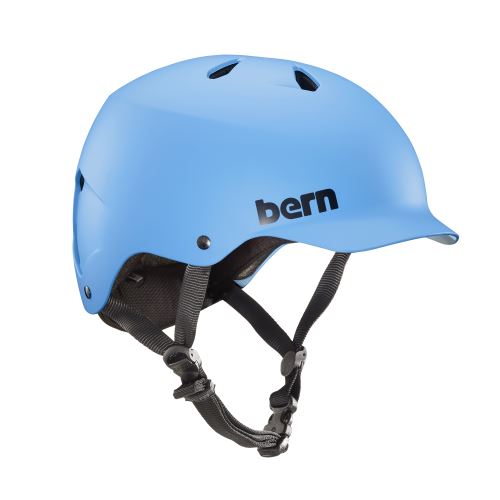 Casque de vélo Bern Watts d’été Taille L Bleu Cyan Mat