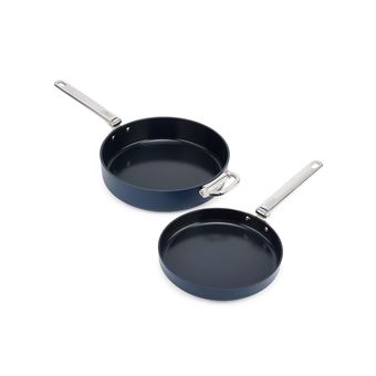 Set De Poêles Cristel Cookway - 24cm + 28cm, Anti-Adhésif Exceliss+ | Induction, Four, Lave-Vaisselle