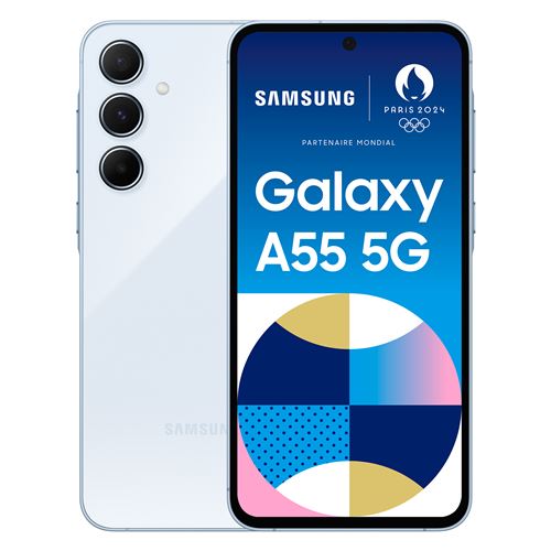 Smartphone Samsung Galaxy A55 6,6 5G Nano SIM 128 Go Bleu
