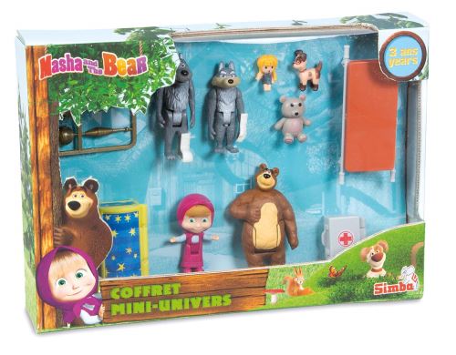 Simba Masha et Michka Set van 7 Figuren