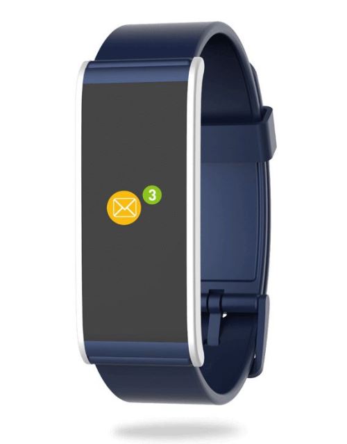 MyKronoz ZeFit 4 HR Activity Tracker Blauw en Zilver met hartslagsensor