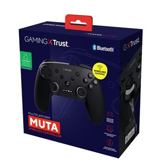 Trust GXT 542 Muta - Manette de jeu - 15 boutons - sans fil - 2.4 GHz/Bluetooth - noir - pour PC, Nintendo Switch, Android, iOS