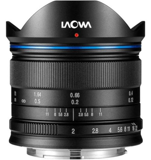 Objectif hybride Laowa 7,5 mm f/2 noir pour Micro 4/3