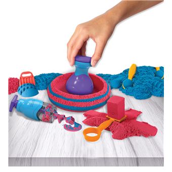 KINETIC SAND SABLE MAGIQUE - ULTIMATE SANDISFYING SET 907 G + 10 MOULES Creez Differentes Formes Hypnotisantes Avec Ce Sable Magique Et Colore Comme De La Pate A Modeler Jouet Enfant 7 Ans Et