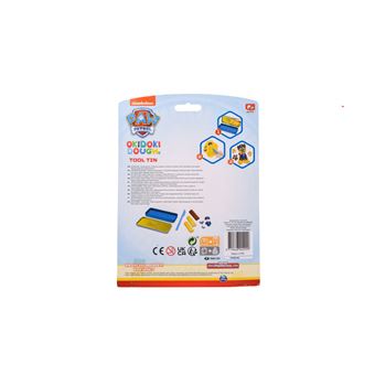 Boîte métallique avec pâte à modeler Canenco Paw Patrol Okidoki et accessoires