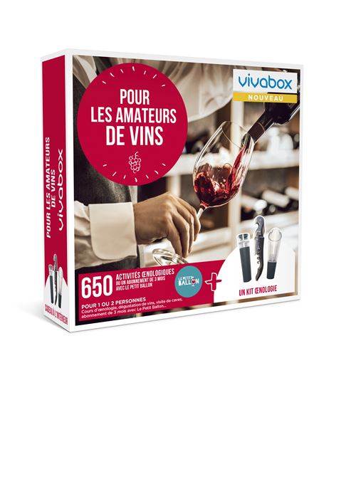 Coffret cadeau Vivabox Pour les amateurs de vin