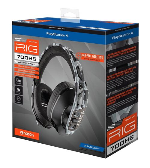 Casque Gaming sans fil Wifi Nacon RIG 700HS pour PS4 Arctique