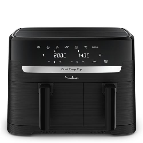 Friteuse sans huile Moulinex Air Fryer Easy Fry Dual 2 tiroirs EZ901N20 - Moulinex
