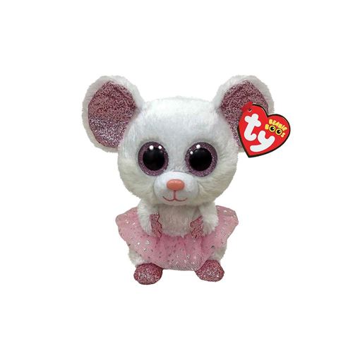 Ty Multicolore Peluche Beanie Boo's Small Nina La Souris