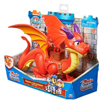 Figurines Pat Patrouille Sparks Le dragon et Claw Rescue Knights