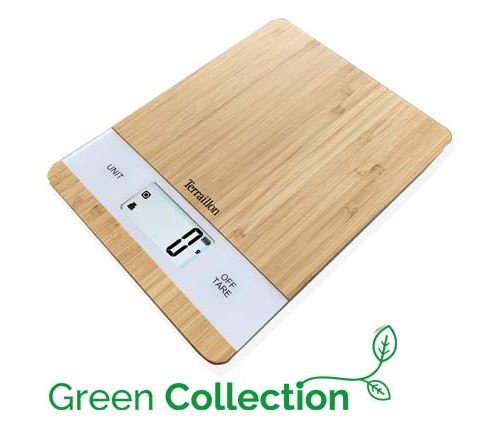 Terraillon Bambou Balance De Cuisine Électronique Bamboo Usb