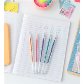 Set 5 Stylos à pailletes Mr. Wonderful Go forth and shine