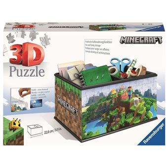 Puzzle 3D Ravensburger Boîte de rangement Minecraft 216 pièces - 1