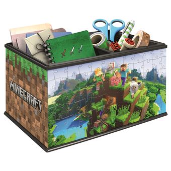 Puzzle 3D Ravensburger Boîte de rangement Minecraft 216 pièces