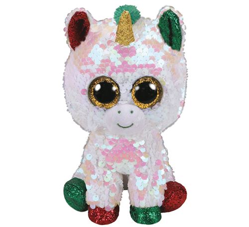 Peluche TY Flippables Taille S Stardust La licorne