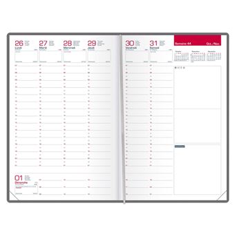 Agenda Semainier Oxford Textura 2022 16 x 24 cm Noir
