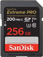 SanDisk Extreme Pro - Carte mémoire flash - 256 Go - Video Class V30 / UHS-I U3 / Class10 - SDXC UHS-I