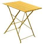 Table de jardin Hespéride pliante Nasca Jaune Moutarde