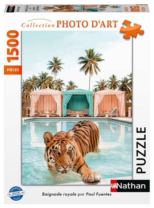 Puzzle 1500 pièces Nathan Baignade royale par Paul Fuentes