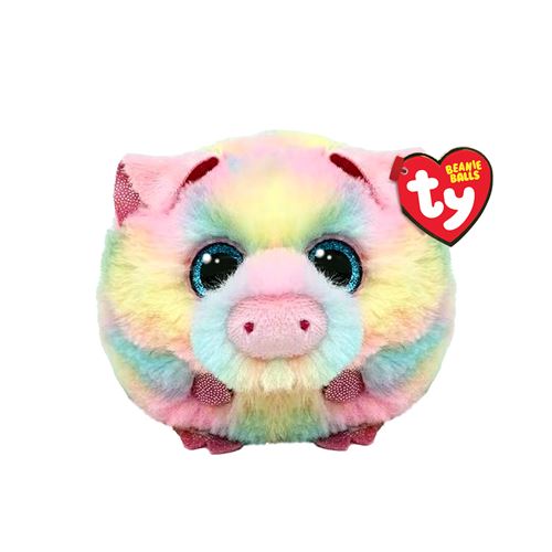 Ty Multicolore Animal En Peluche Puffies Pigasso Le Cochon 9 Cm